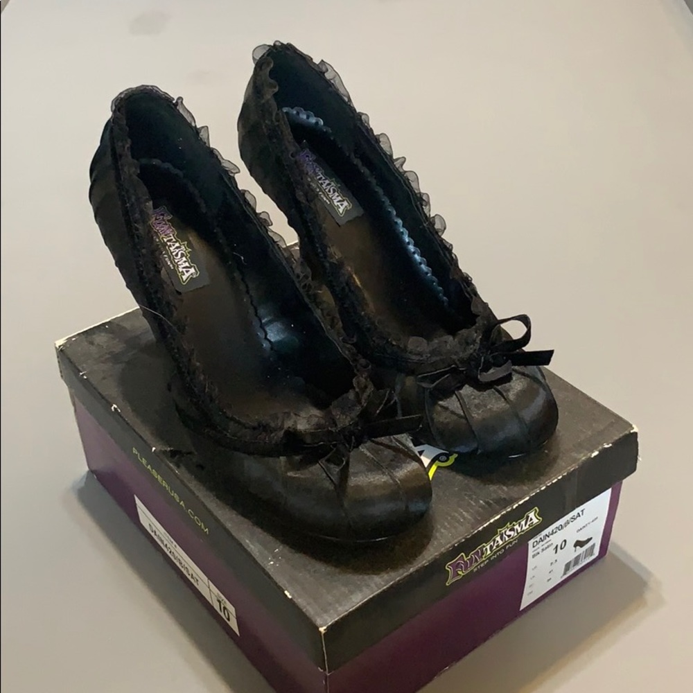 Ruffled Bow Funtasma Heels